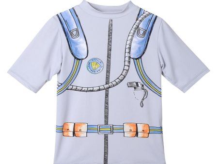 Boys Grey Belt Printed Trims  Swimsuits Supply