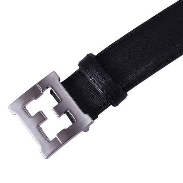 Boys Black Metal Button Belt For Cheap