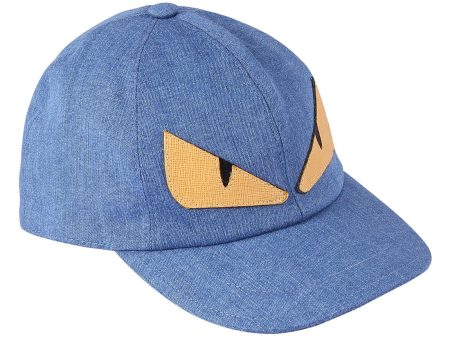 Boys Blue Cotton  Monster  Eyes Printed Cap Sale