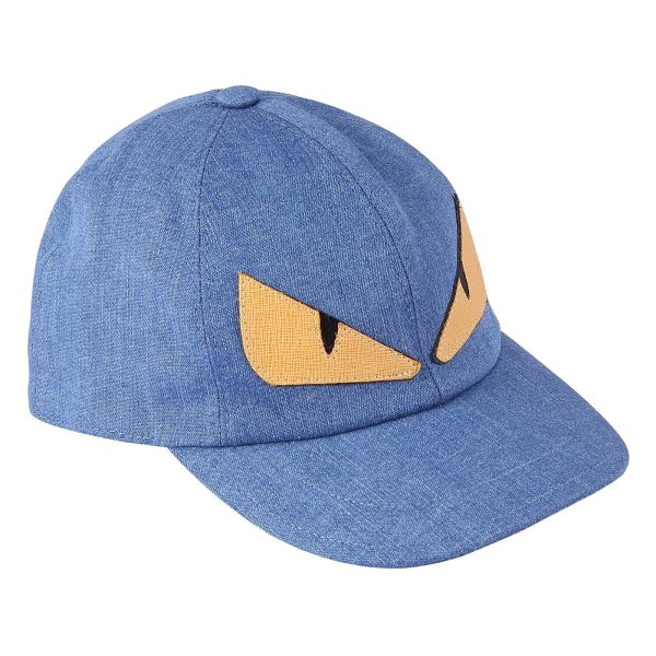 Boys Blue Cotton  Monster  Eyes Printed Cap Sale