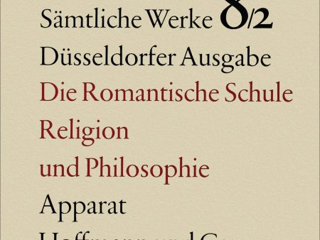 Die romantische Schule. Religion und Philosophie Discount