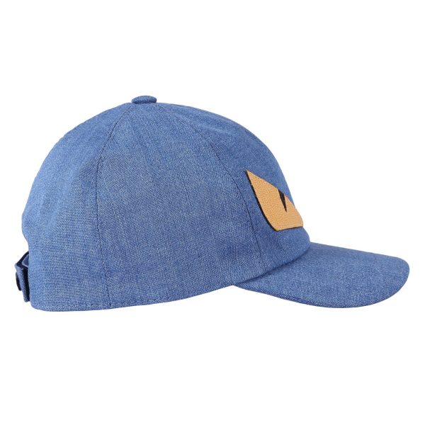 Boys Blue Cotton  Monster  Eyes Printed Cap Sale