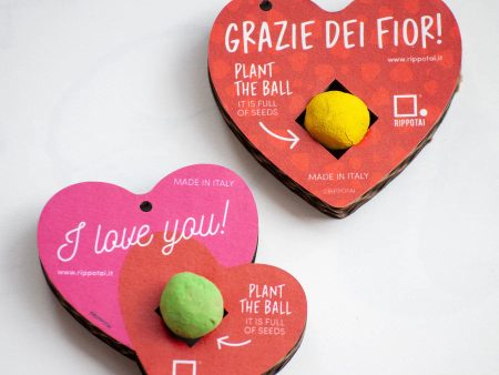 Palline semi cuori che diventano fiori, e fiorisce l amore! - 2 pezzi Hot on Sale