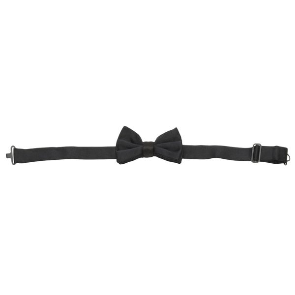 Boys Black Silk Bow Tie For Sale