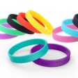 Braccialetto in silicone personalizzato con incisione o rilievo For Cheap